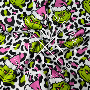 Mean Guy Pink Leopard DBP Fabric, Scaling Options