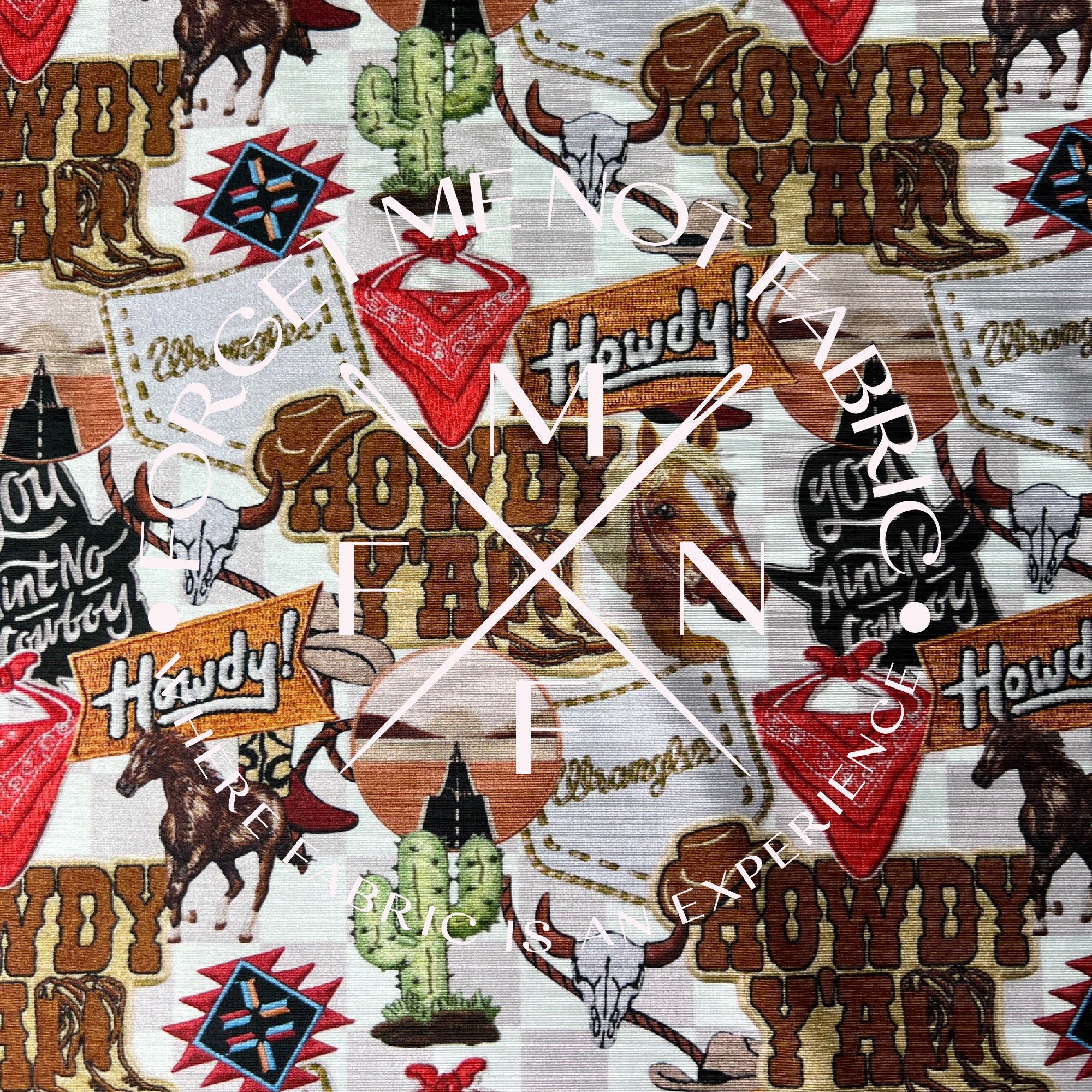 Trucker Patch Cowboy, Howdy Y'all, You Aint No Cowboy, Spandex Fabric, Scaling Options