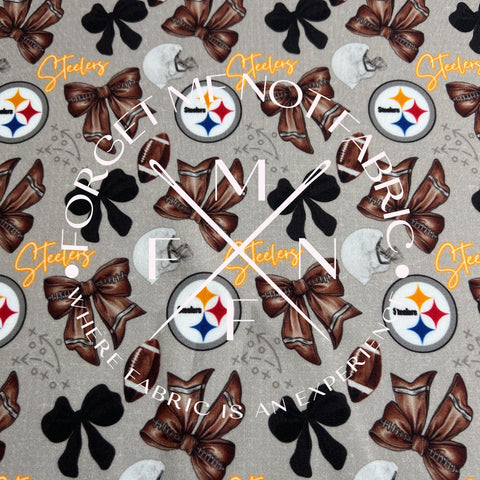 Coquette Football Sports Fabric, Choose your Fabric, Scaling Options.