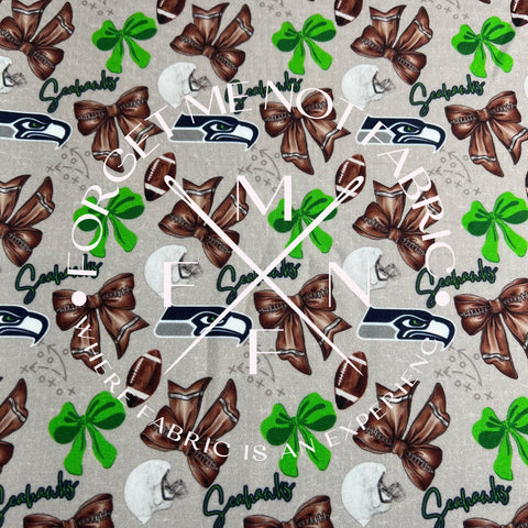 Coquette Football Sports Fabric, Choose your Fabric, Scaling Options.