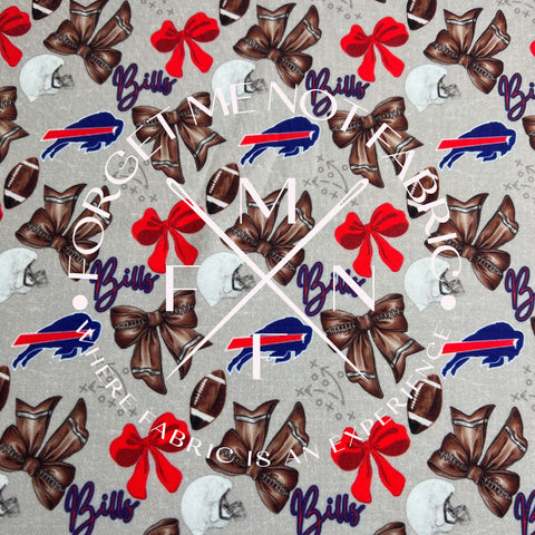 Coquette Football Sports Fabric, Choose your Fabric, Scaling Options.