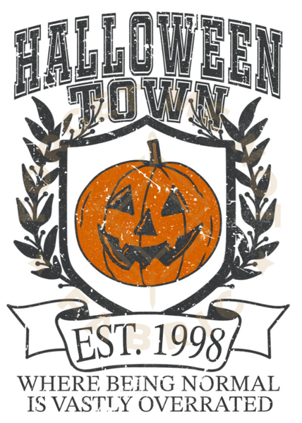 Halloween Town, Fall Thin Matte Clear Film Screenprints #157