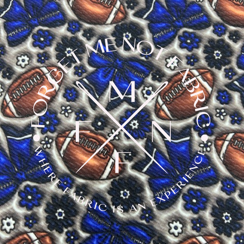 Coquette Football Bullet Fabric, Bullet Fabric, Bow Fabric, Scaling Options