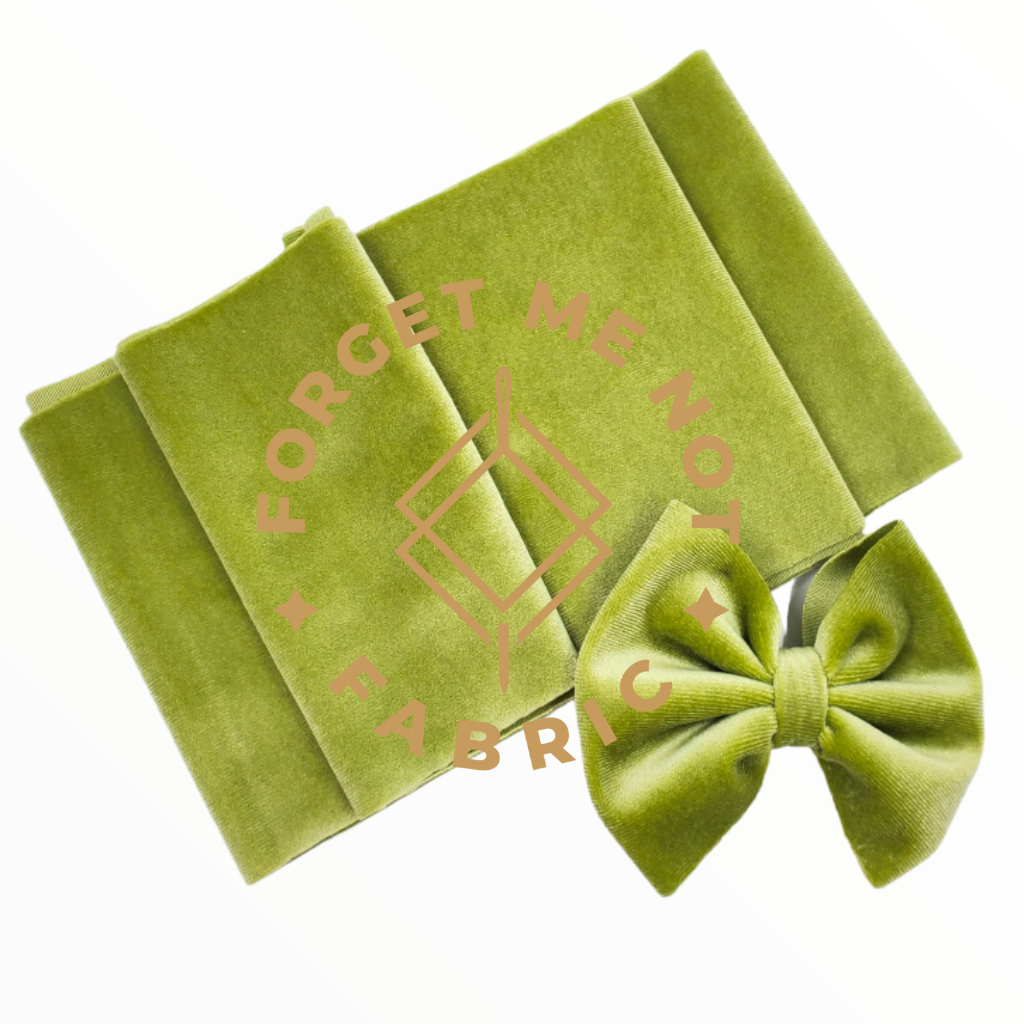 Ready To Bow Strip 5"x 60" Pepper Stern Chartreuse Velvet