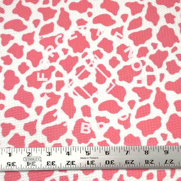 Pink Cow Spot, Bullet Fabric