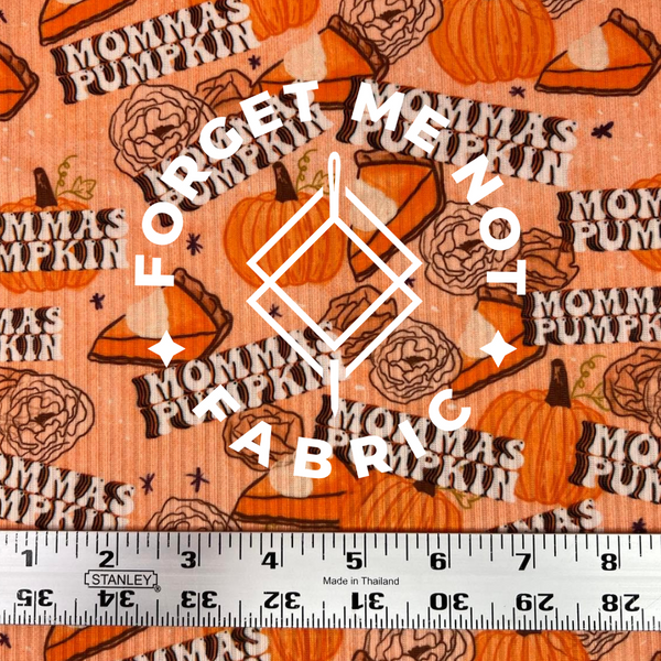 Momma's Pumpkin, Rib Knit Fabric