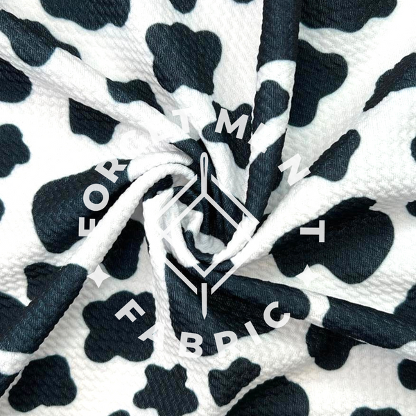Cow Spot Black, Bullet Fabric
