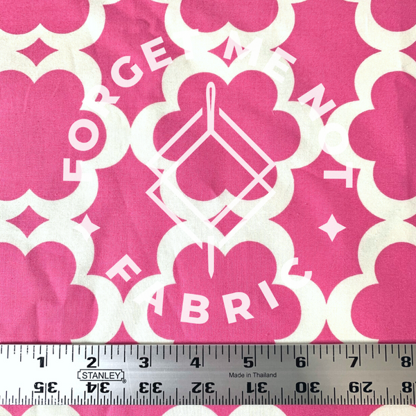 Hot Pink Taza Cotton Fabric
