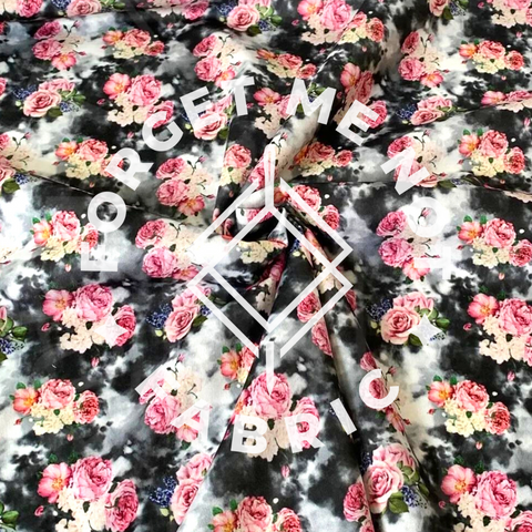 Smokey Roses PUL Fabric