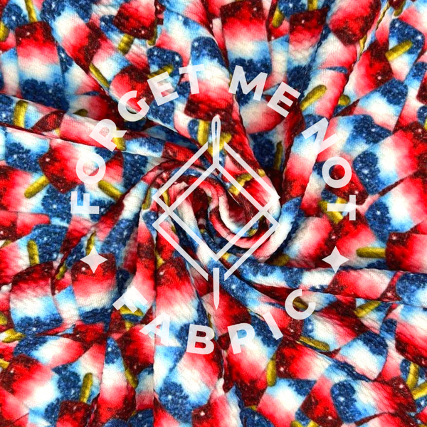 Red White and Blue Popsicles, Bullet Fabric