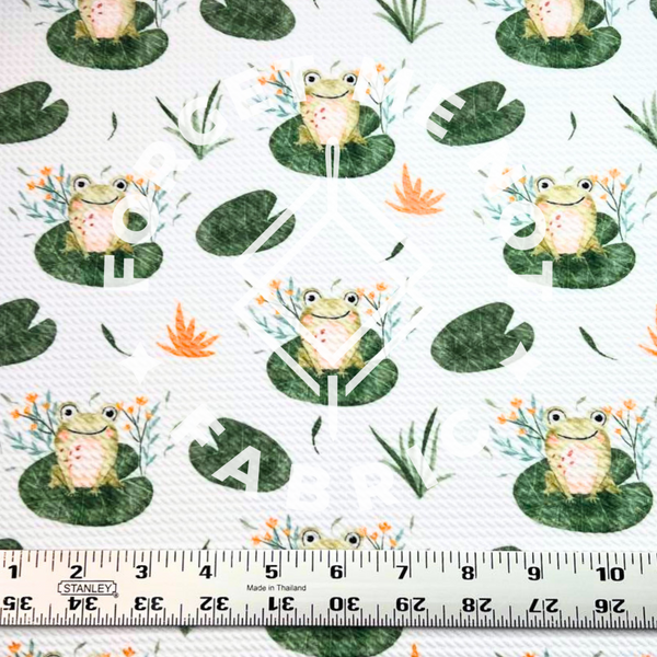 Frogs, Bullet Knit Fabric