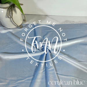 Cerulean Baby Blue Buttery Soft Velvet Fabric, 4 Way Stretch Velvet