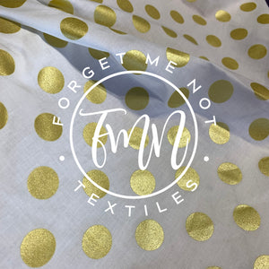 Michael Miller Metallic Gold Cotton Fabric, 100% Cotton