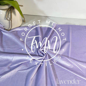 Lavender Buttery Soft Velvet Fabric, 4 Way Stretch Velvet