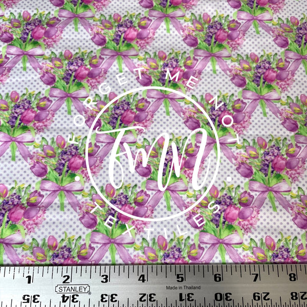 Spring Tulip Bouquet, Mediumweight DBP Fabric
