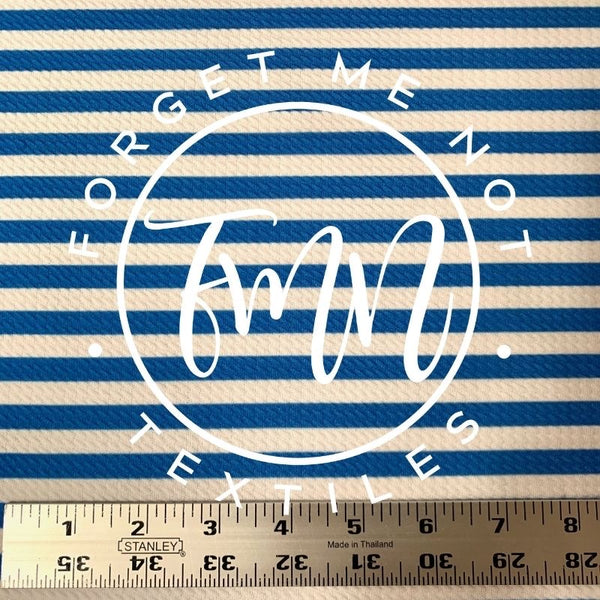 Blue Stripe Bullet Fabric