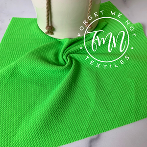 Solid Neon Green Bullet Fabric